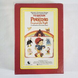 Pinocchio And The Emperor Of The Night VHS Filmation Authentic New World Video